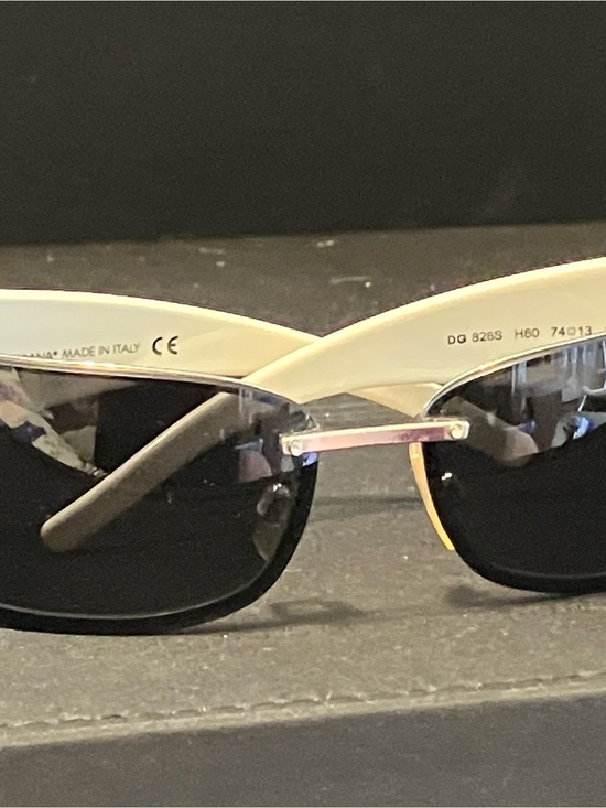 DOLCE & GABBANA DG826S H60 74◽︎13 115 Sunglasses  WHITE RHINESTONE main image 4